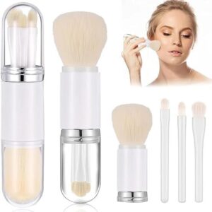 4in1 Portable Travel Blending Powder Foundation Brush Mini Facial Brush (Pack of 1)