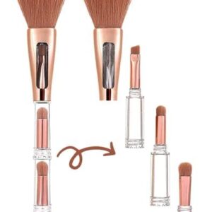 4in1  Makeup Brush Set for Foundation, Blush, and Concealer Perfection Brush Kit. (Pack of 1)