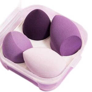 4 Pcs Make Up Sponges Set Beauty Sponge Blender for Liquid, Powder, BB Cream .
