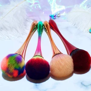 Beautiflame Large fluffy Bronzer , Blush Brush  Multipurpose Used fro Nail-art Dusting.