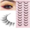 False Eyelashes 3D Lashes Natural Look Fake Eyelashes Soft Lashes 10 Pairs