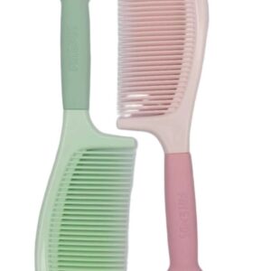 Professional Hair Brush Comb for Long Straight Hair Pink Green