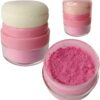 Makeup Face Loose Powder Blush with Soft Puff Matte Pink Blusher Applicator (Pack of 1)