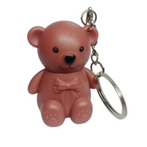 Lip Tint, Bear Key Chain Long Lasting Creamy Texture Matte Lipstick For Makeup