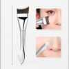 2 In 1 Angled Foundation Brush With Silicone Applicator For Flawless Makeup (Pack of 1)