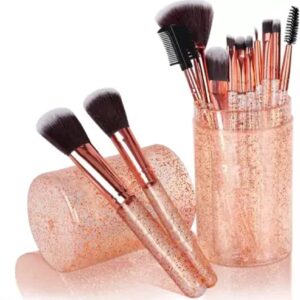 Shiny 12 Pcs Makeup Brush Foundation Blusher Eyeshadow