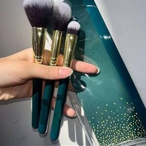 Professional 3 Pcs Face Makeup Brush Set – Foundation, Blush & Powder Brushes (Pack of 1) Muticolore