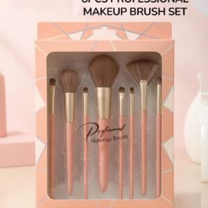 8PCS Professional Makeup Brush Set, Travel Size Cosmetic Brushes Kit (Pack of 8) Multicolore