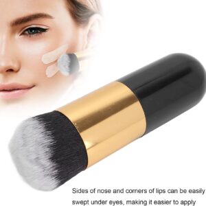 Foundation Brush Kabuki Makeup Brush Travel Powder Brush for Blending Liquid, (Pack of 2) Muticolore