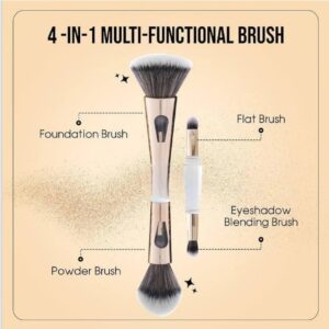 4in1 Makeup Brush for Foundation, Powder ,concealer, Eyeshadow Blending (Pack of 1)